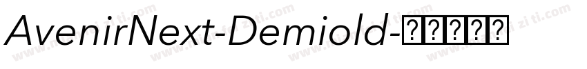 AvenirNext-Demiold字体转换