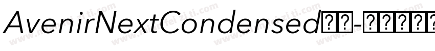 AvenirNextCondensed系列字体转换