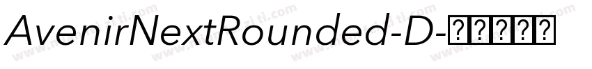 AvenirNextRounded-D字体转换