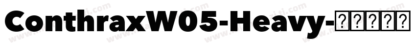 ConthraxW05-Heavy字体转换