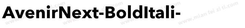 AvenirNext-BoldItali字体转换