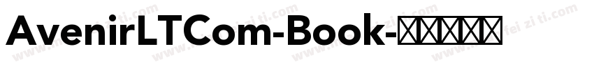 AvenirLTCom-Book字体转换