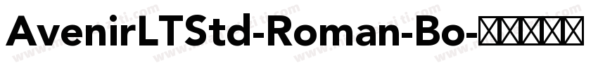 AvenirLTStd-Roman-Bo字体转换