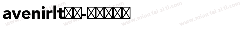 avenirlt下载字体转换
