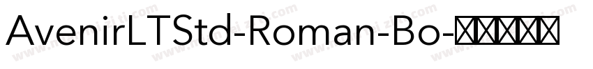 AvenirLTStd-Roman-Bo字体转换