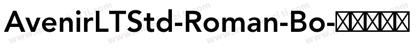 AvenirLTStd-Roman-Bo字体转换