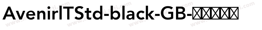 AvenirlTStd-black-GB字体转换
