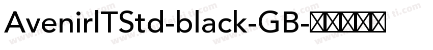 AvenirlTStd-black-GB字体转换