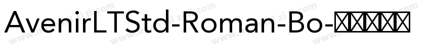 AvenirLTStd-Roman-Bo字体转换
