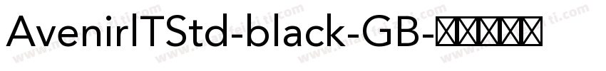 AvenirlTStd-black-GB字体转换