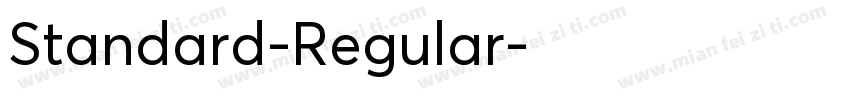 Standard-Regular字体转换