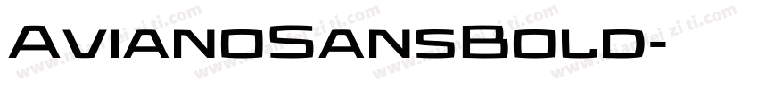 AvianoSansBold字体转换