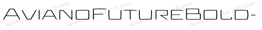 AvianoFutureBold字体转换