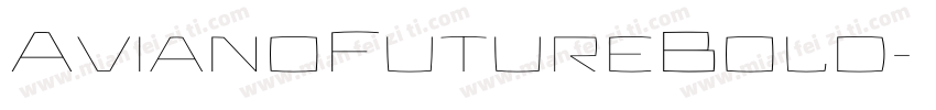 AvianoFutureBold字体转换