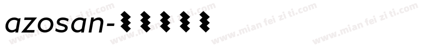 azosan字体转换