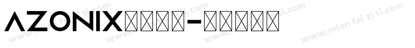 Azonix英文字体字体转换