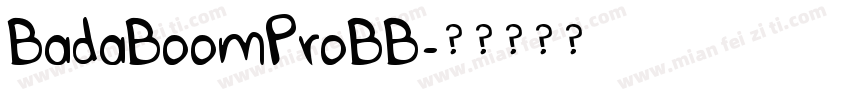 BadaBoomProBB字体转换