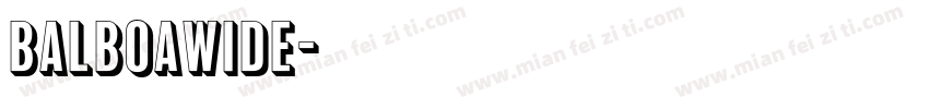 BalboaWide字体转换