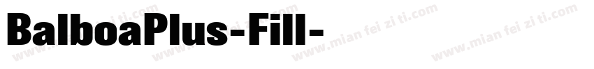 BalboaPlus-Fill字体转换