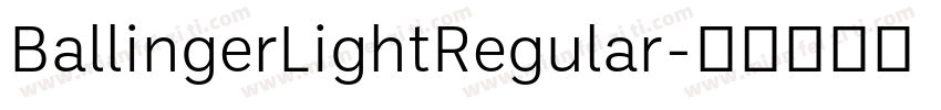 BallingerLightRegular字体转换