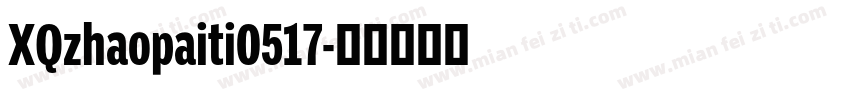 XQzhaopaiti0517字体转换