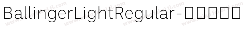 BallingerLightRegular字体转换