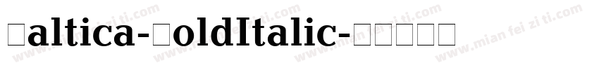 Baltica-BoldItalic字体转换