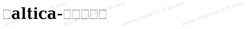 Baltica字体转换