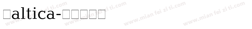 Baltica字体转换
