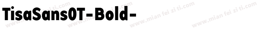 TisaSansOT-Bold字体转换