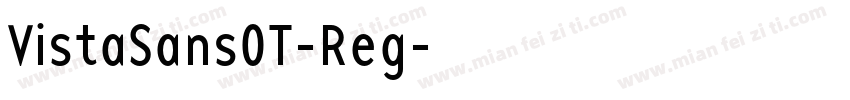 VistaSansOT-Reg字体转换