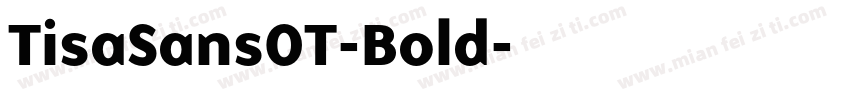 TisaSansOT-Bold字体转换