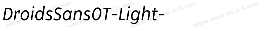 DroidsSansOT-Light字体转换