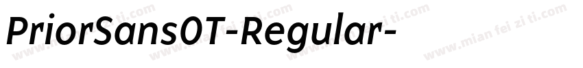 PriorSansOT-Regular字体转换