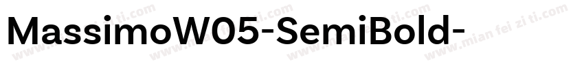 MassimoW05-SemiBold字体转换