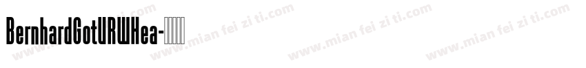 BernhardGotURWHea字体转换