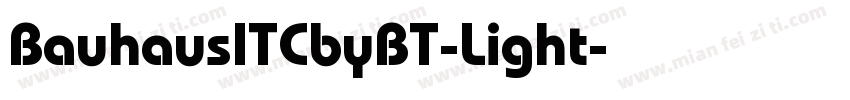 BauhausITCbyBT-Light字体转换
