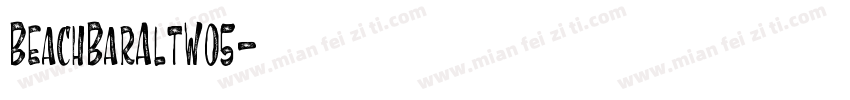 BeachBarAltW05字体转换