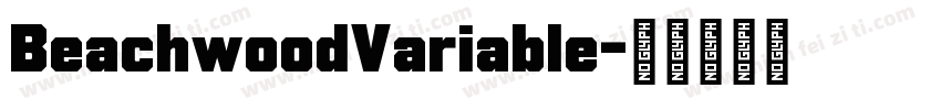 BeachwoodVariable字体转换