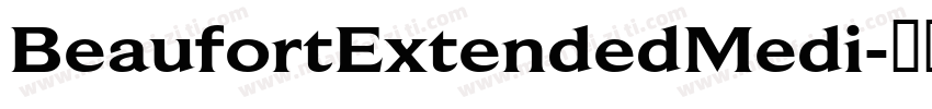 BeaufortExtendedMedi字体转换