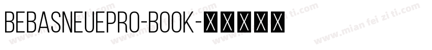 BebasNeuepro-Book字体转换