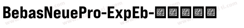 BebasNeuePro-ExpEb字体转换