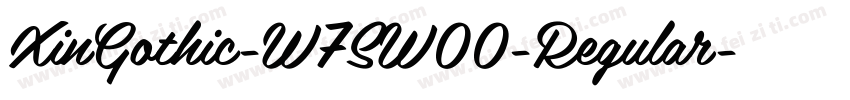 XinGothic-W7SW00-Regular字体转换