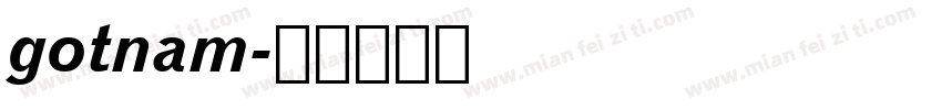 gotnam字体转换