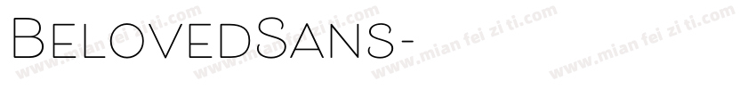 BelovedSans字体转换