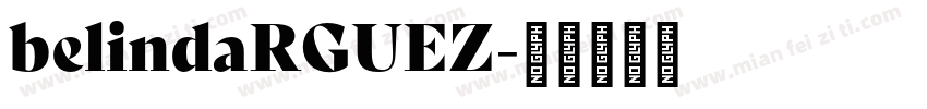 belindaRGUEZ字体转换