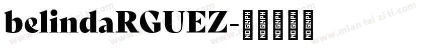 belindaRGUEZ字体转换