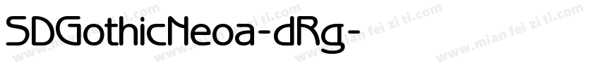 SDGothicNeoa-dRg字体转换
