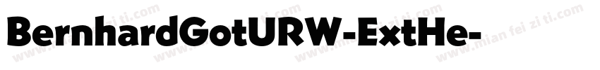 BernhardGotURW-ExtHe字体转换
