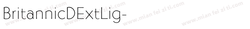 BritannicDExtLig字体转换